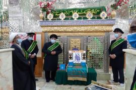 حضور خادمان مسجد جمکران در آستان امامزاده عبدالمهیمن(ع) بوشهر  