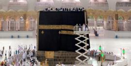 پرده خانه خدا تعویض شد+ عکس