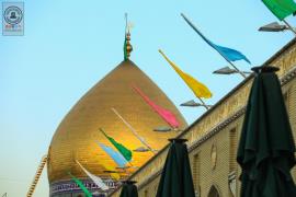 مسجد کوفه به مناسبت عید غدیر تزیین شد+تصاویر