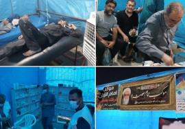  ارائه خدمت توسط ۱۰۰ کادر بسیج جامعه پزشکی بوشهر در عراق+تصاویر 