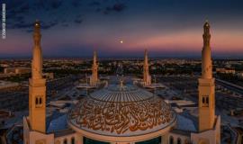 عکاسی از بزرگ ترین گنبد مسجد بدون ستون در امارات