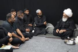 زائرین پاکستانی با حضرت آیت‌الله بشیر نجفی دیدار کردند