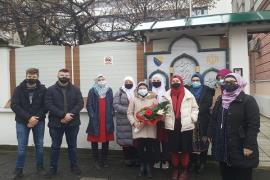 ادای احترام دانش‌آموزان و اساتید بوسنی به شهید فخری‌زاده 