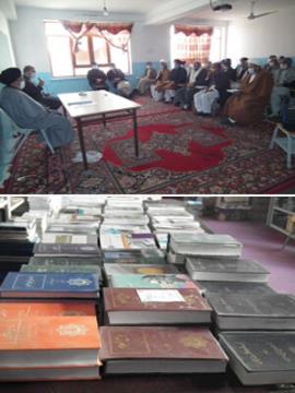 اهدای کتب دینی و منابع تحقیقی به مرکز آیت‌الله علوی‌نژاد هرات