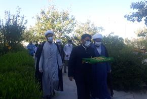 حضور خادمین حرم حضرت علی ابن موسی الرضا علیه السلام در بیمارستان شهدای خلیج فارس