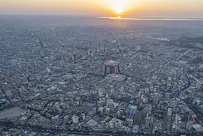 تصاویر هوایی از حضور خیل عظیم زائران اربعین در کربلای امام حسین (ع)